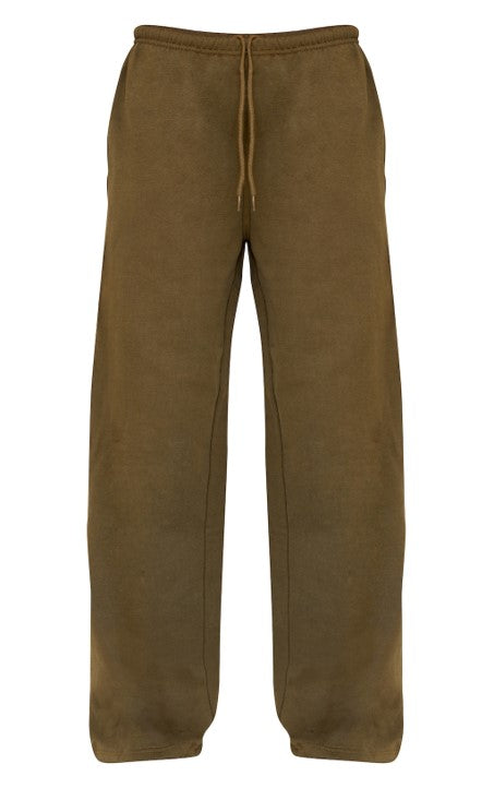 Olive Premium Thin Waistband Straight Leg Joggers