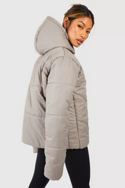 Quilted Hooded Puffer Jacket