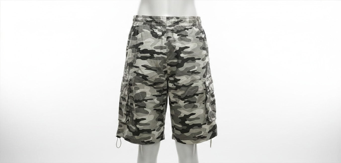 Camo Toggle Detail Shorts