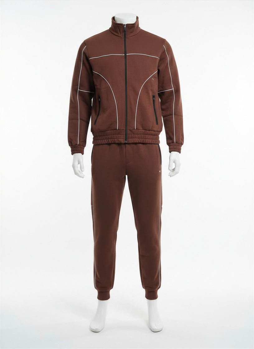 Cotton Piping Detail Tracksuit