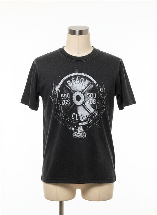 Acid Wash Printed T shirt