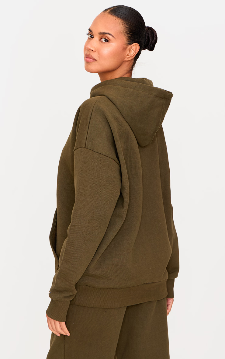 Olive Premium Basic Oversized Sweat Hoodie