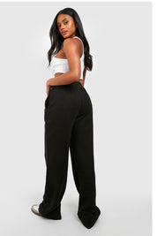 Black Basic Straight Leg Jogger